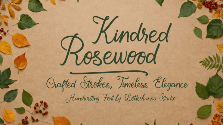 Kindred Rosewood  Font