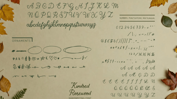 Kindred Rosewood  Font