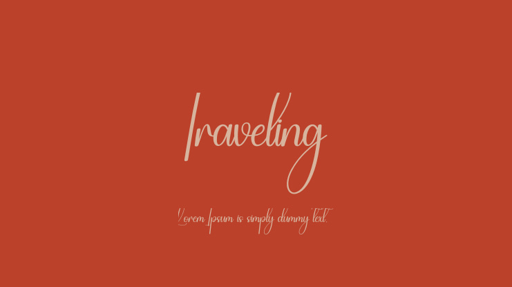 Traveling Font