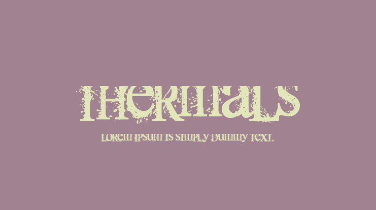 Thermals Font