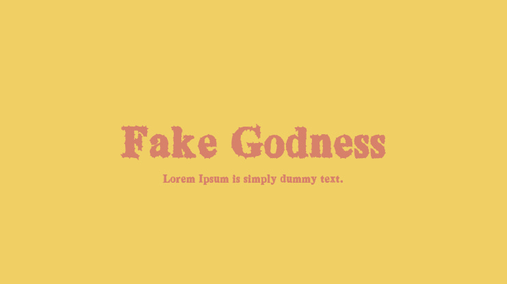 Fake Godness Font