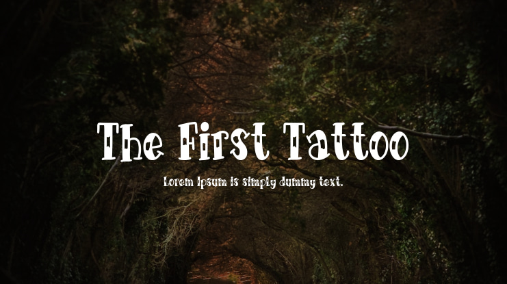 The First Tattoo Font