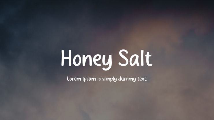 Honey Salt Font