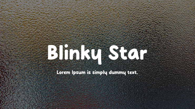Blinky Star Font