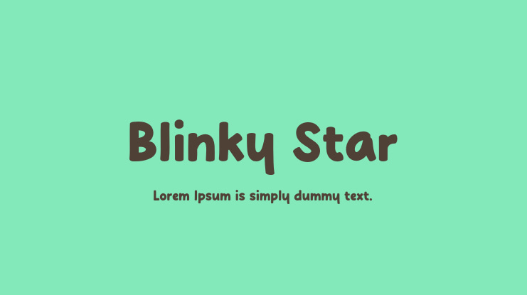 Blinky Star Font