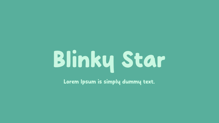 Blinky Star Font