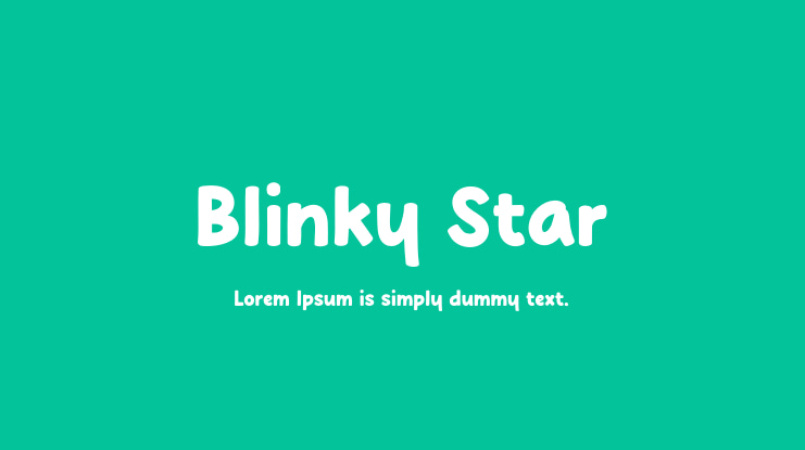 Blinky Star Font