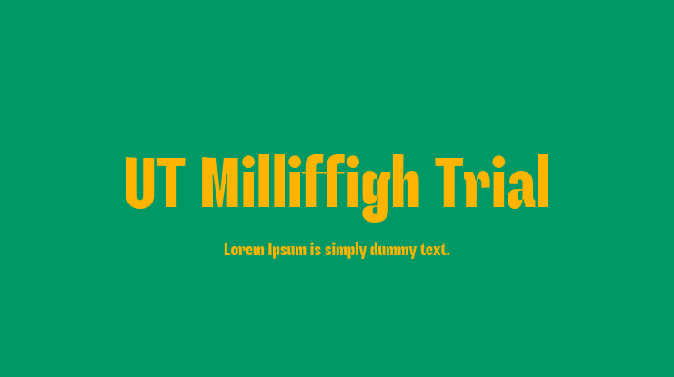 UT Milliffigh Trial Font