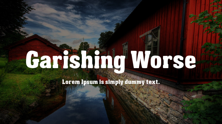 Garishing Worse Font Family