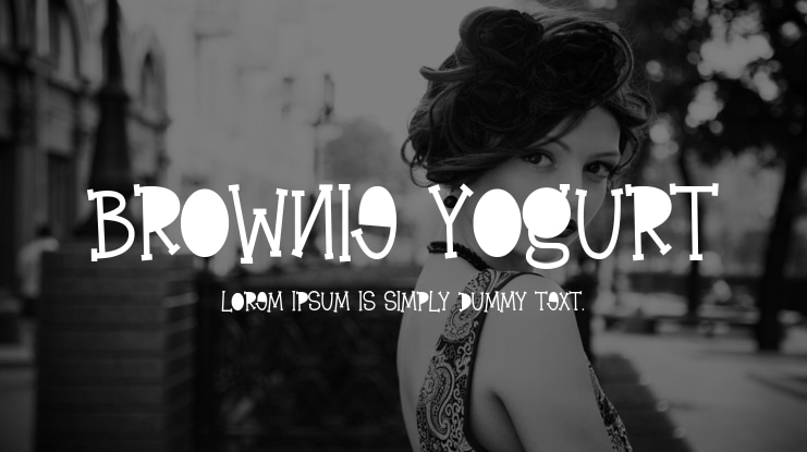 Brownie Yogurt Font