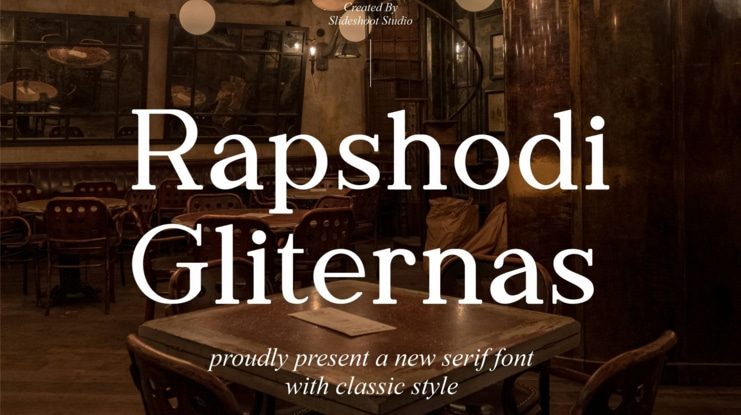Rapshodi Gliternas Font