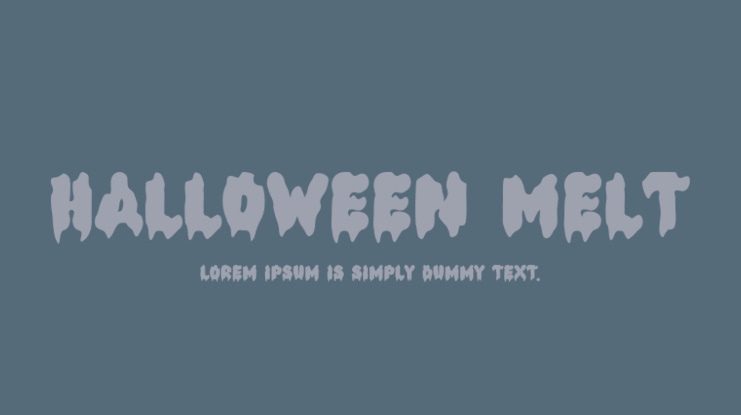 Halloween Melt Font