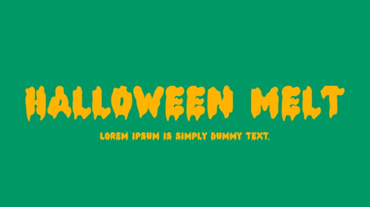 Halloween Melt Font