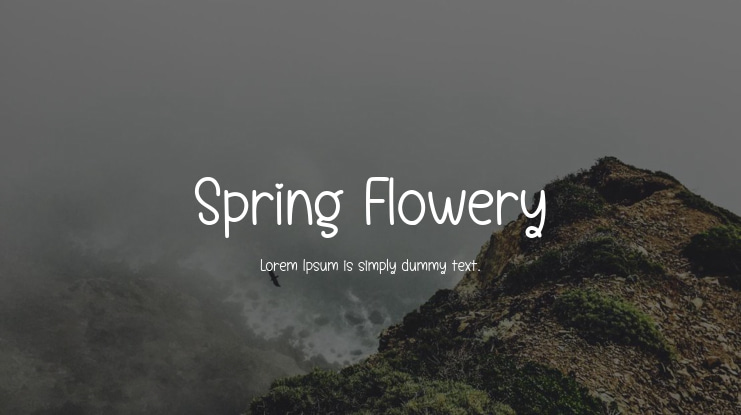 Spring Flowery Font