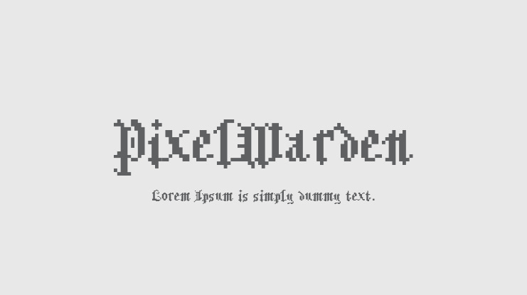 PixelWarden Font