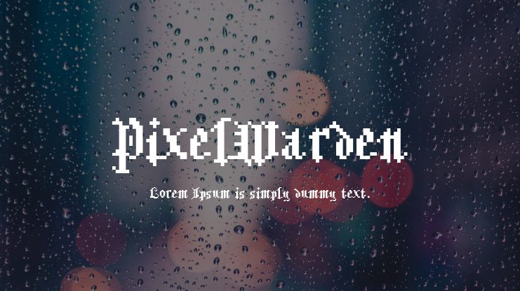 PixelWarden Font