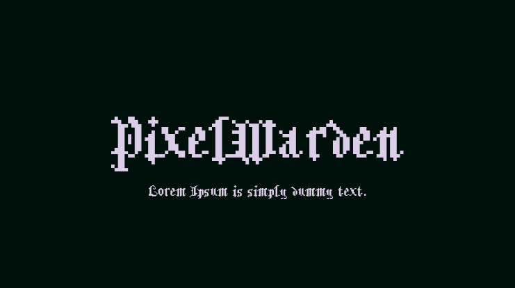 PixelWarden Font