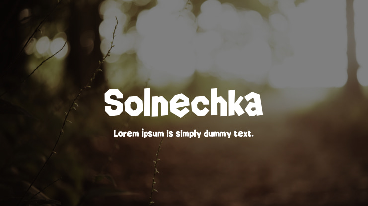 Solnechka Font