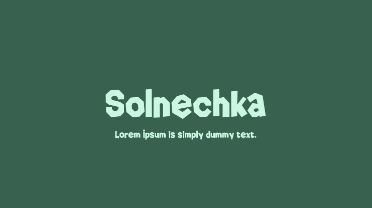 Solnechka Font