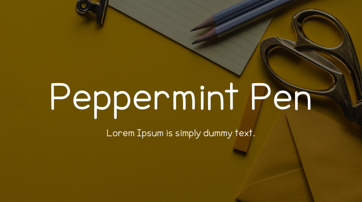 Peppermint Pen Font