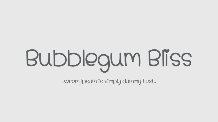 Bubblegum Bliss Font