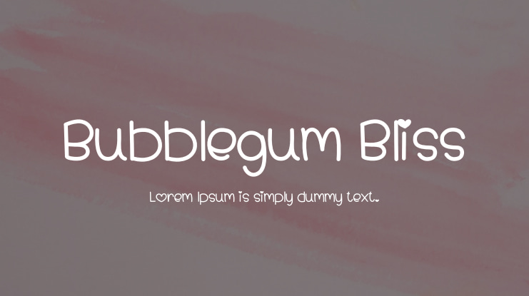 Bubblegum Bliss Font
