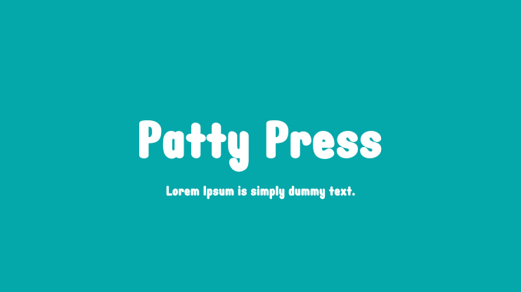 Patty Press Font