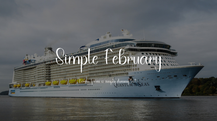 Simple February Font