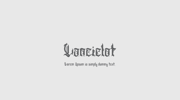 Lancielot Font