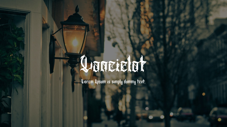 Lancielot Font