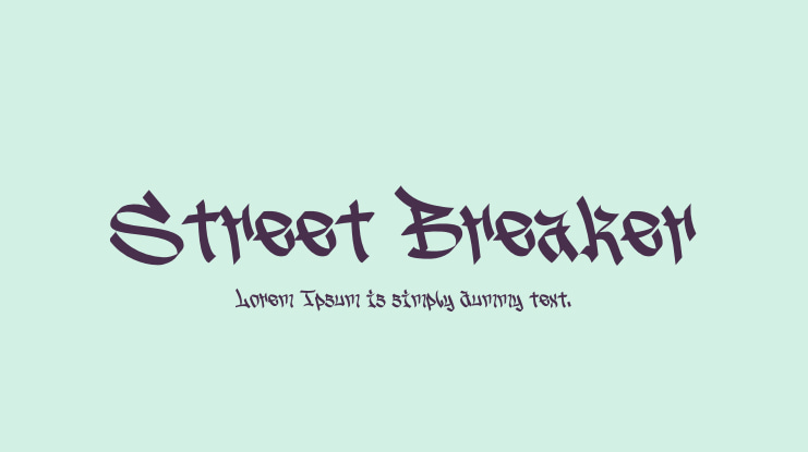 Street Breaker Font