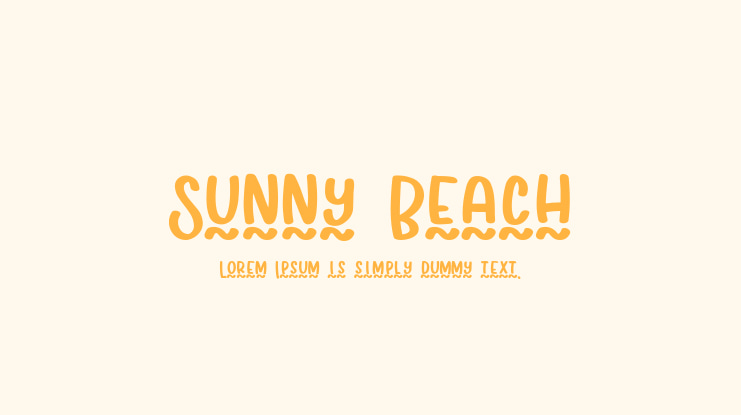 Sunny Beach Font