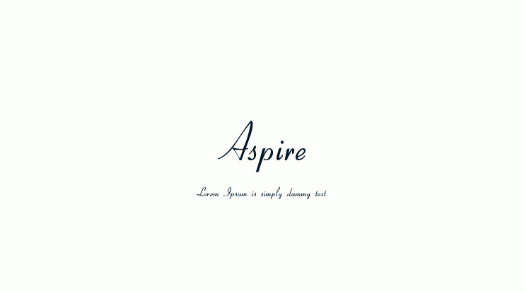 Aspire Font