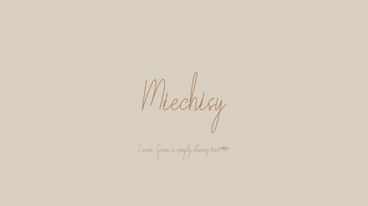 Miechisy Font