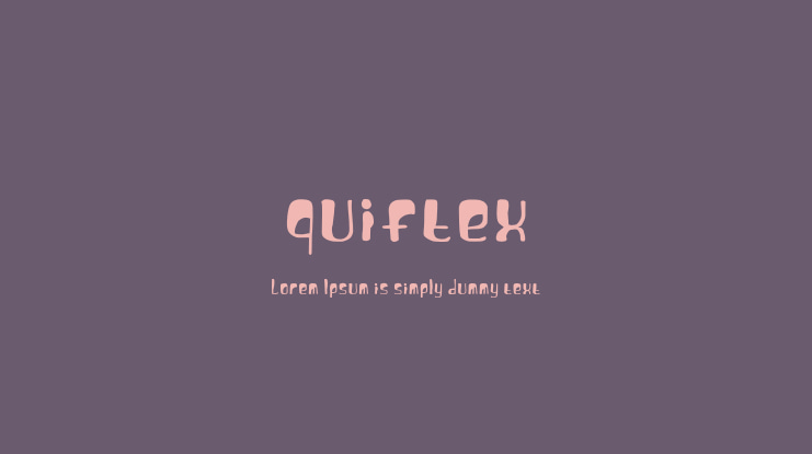quiftex Font
