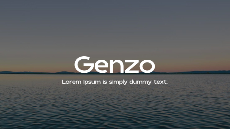 Genzo Font Family
