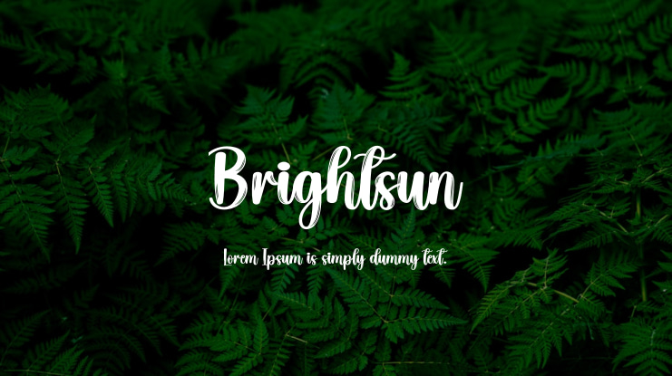 Brightsun Font