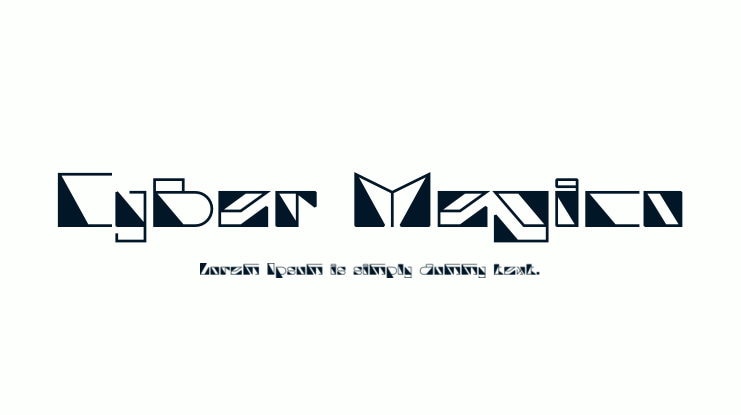 Cyber Megico Font Family