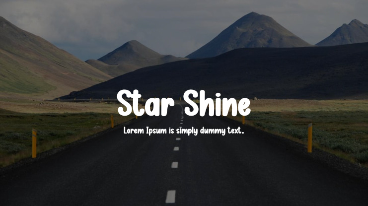 Star Shine Font
