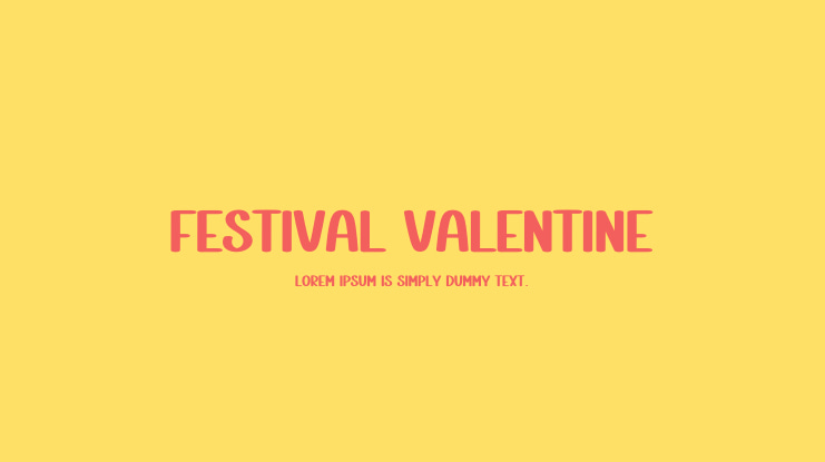 Festival Valentine Font
