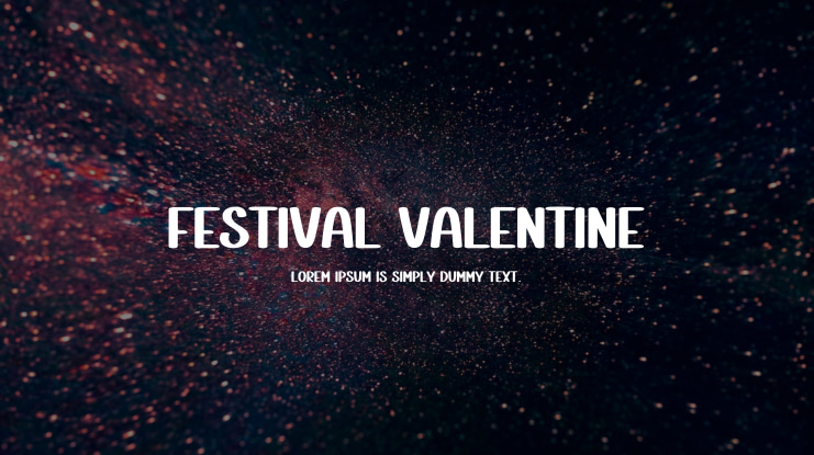 Festival Valentine Font
