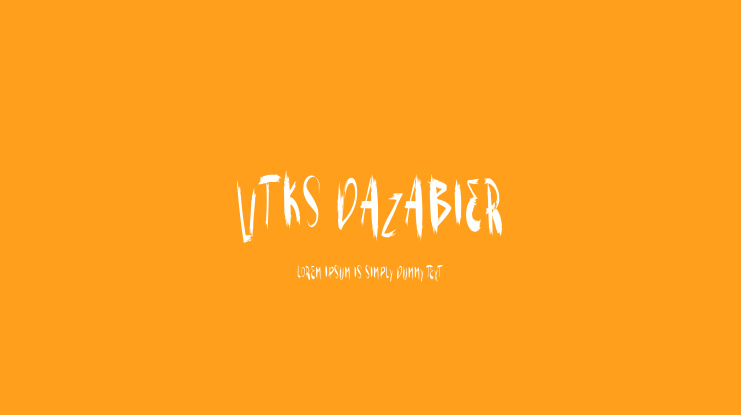 VTKS DAZABIER Font