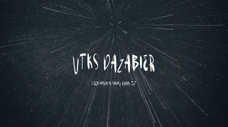 VTKS DAZABIER Font