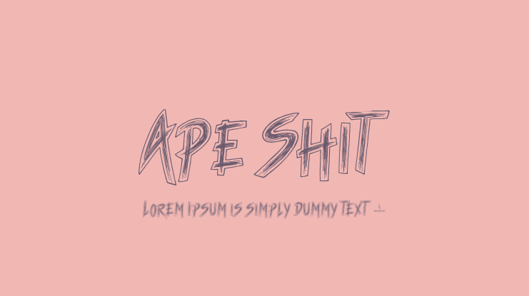 Ape Shit Font