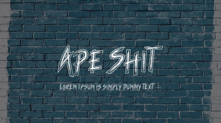 Ape Shit Font