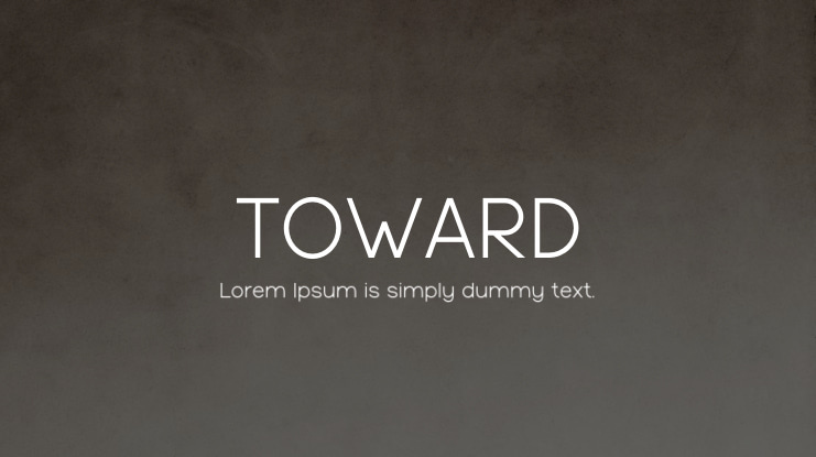 TOWARD Font
