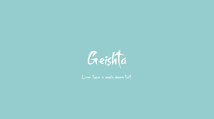 Geishta Font