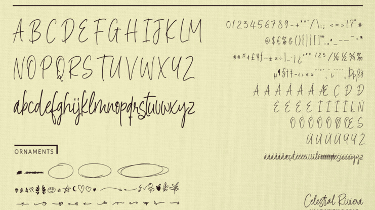 Celestial Riviera Free Font