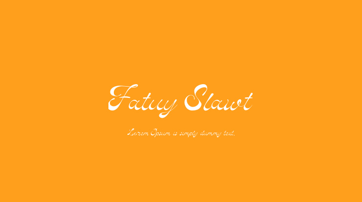 Fatuy Slawt Font