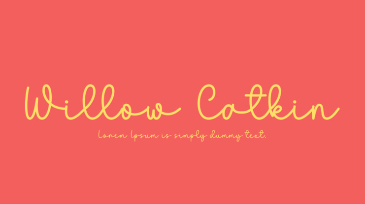 Willow Catkin Font Family